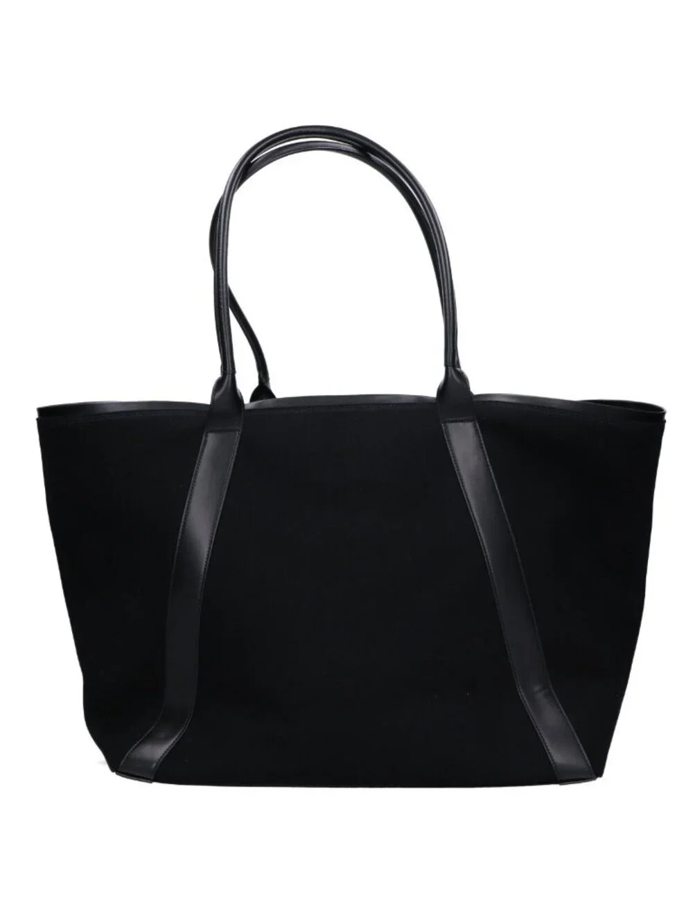 Saint Laurent Paris Rive Goche Cover Logo Embroidery Canvas Tote
